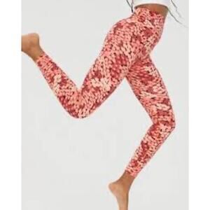 Offline by Aerie Real me High rise 7/8 leggings pink orange Small NWT $64.95